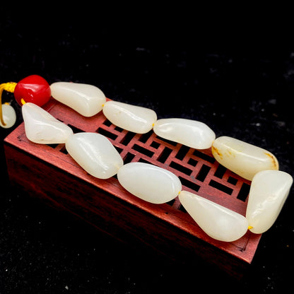 和田玉白玉【精品手串】（51.3g）