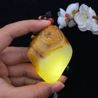 和田玉籽料【钟馗】手把件（123.7g）