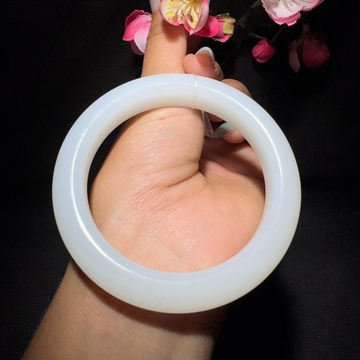 和田玉白玉手镯（59.6g）