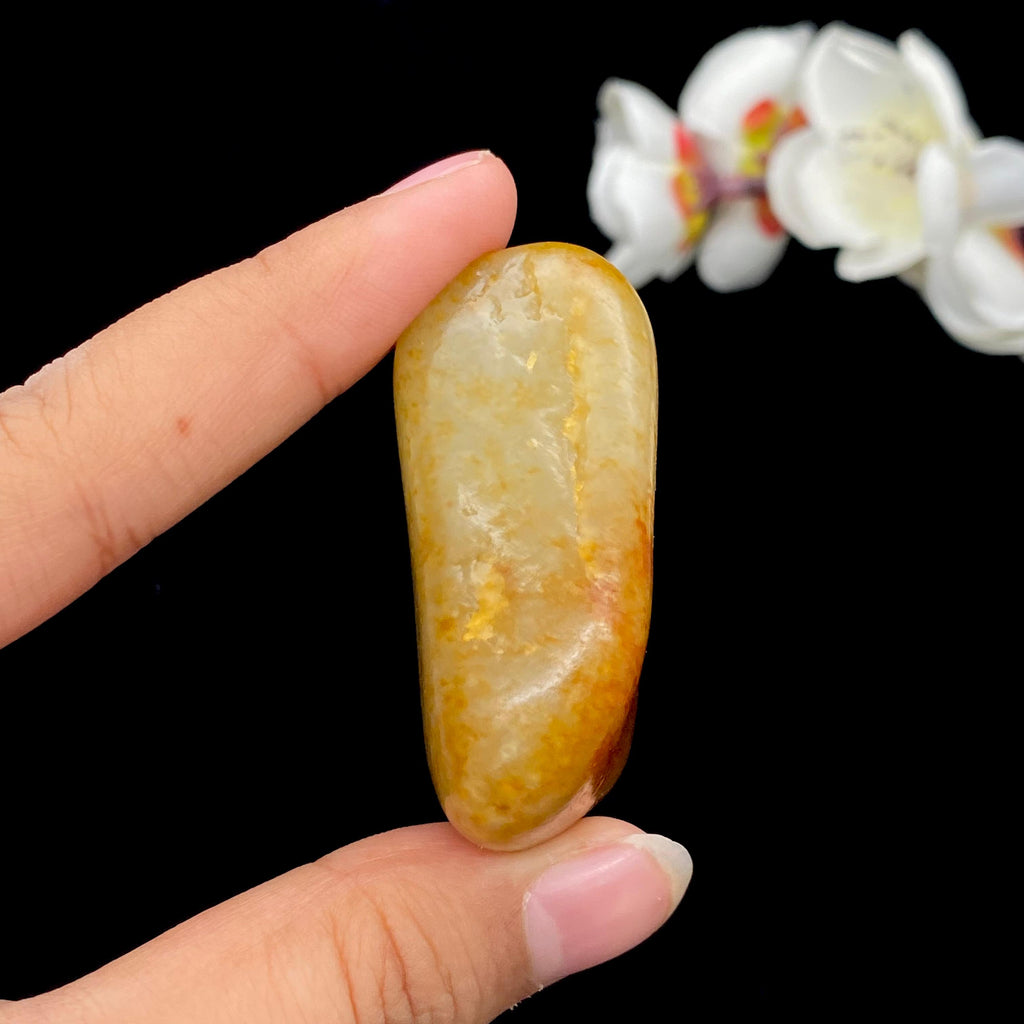 和田玉洒红皮籽料挂件（51g）