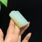 和田山料糖白玉无事牌挂件（57.3g）