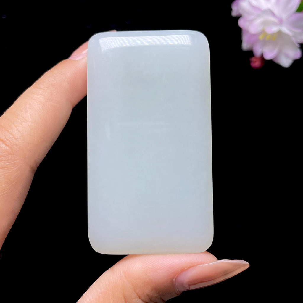 和田玉白玉无事牌（55.1g）