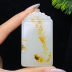和田玉籽料无事牌（62.9g）