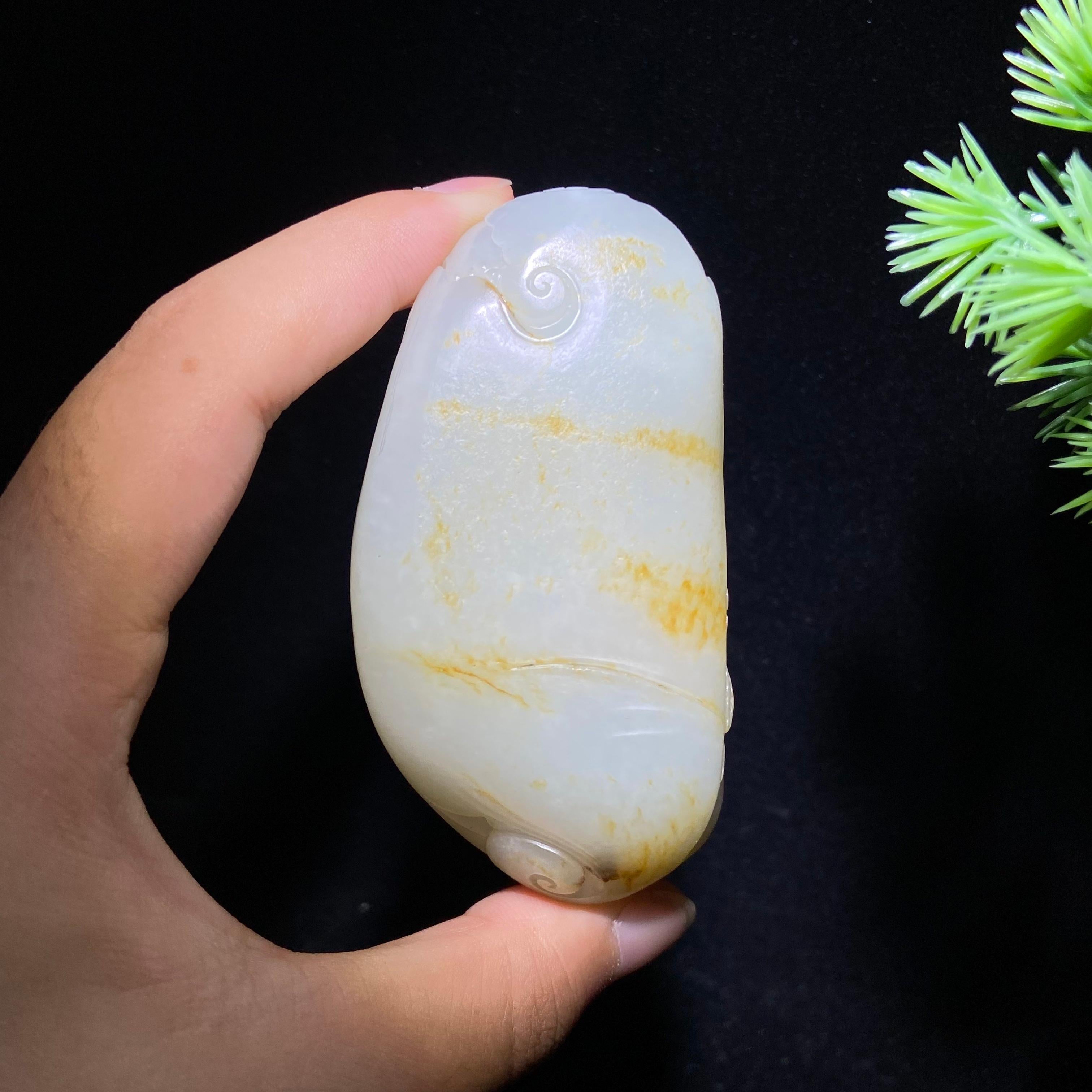 和田玉籽料冠上加冠（119.4g）
