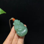 收藏级和田籽料沙枣财神挂件（38.5g）