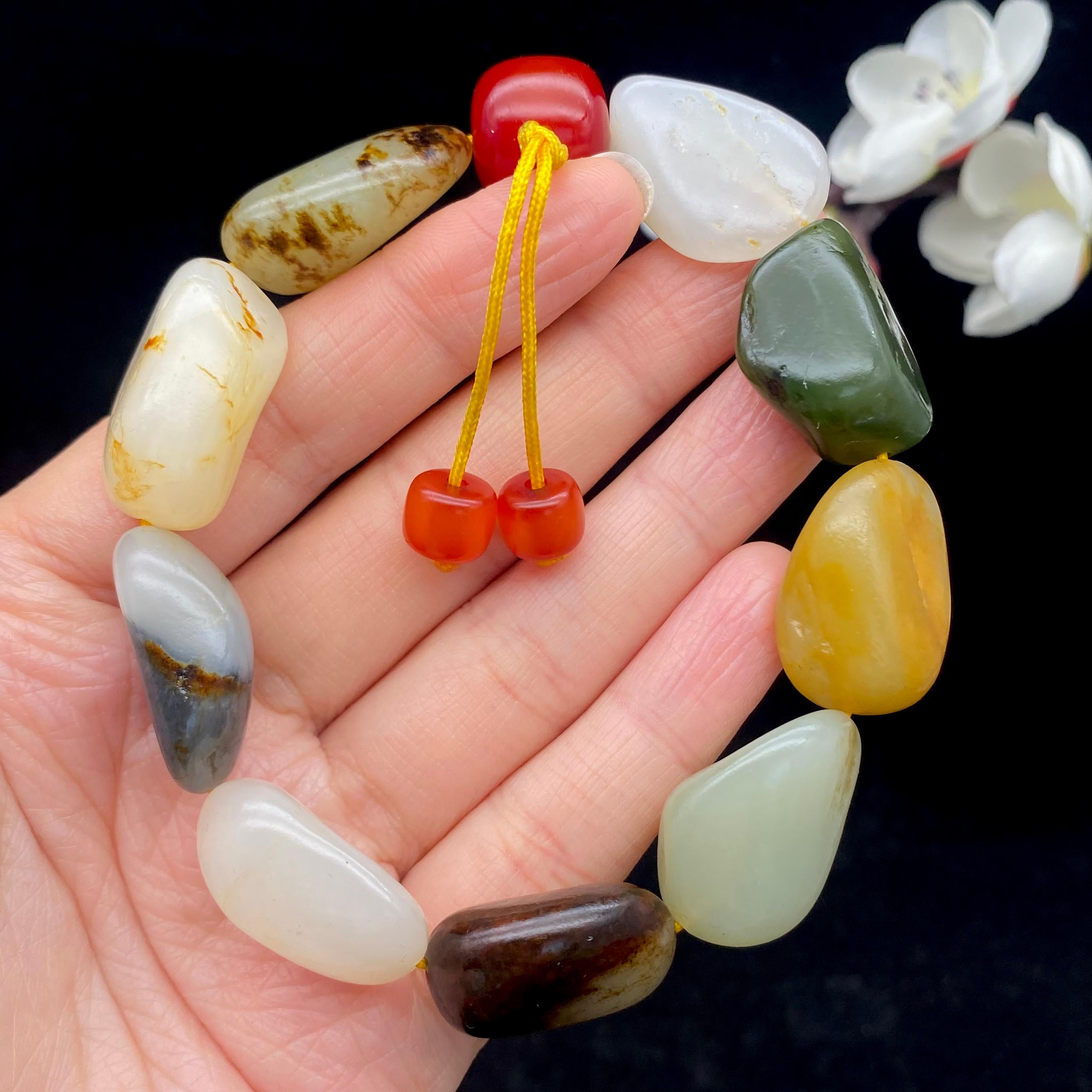 和田玉多宝籽料【精品手串】（61.9g）