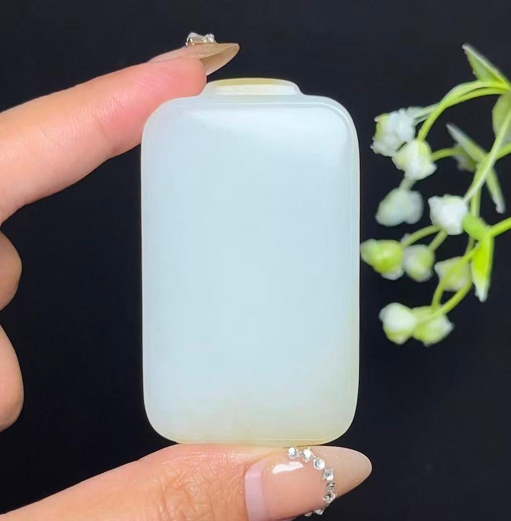 和田玉天地糖平安无事牌（60.0g）