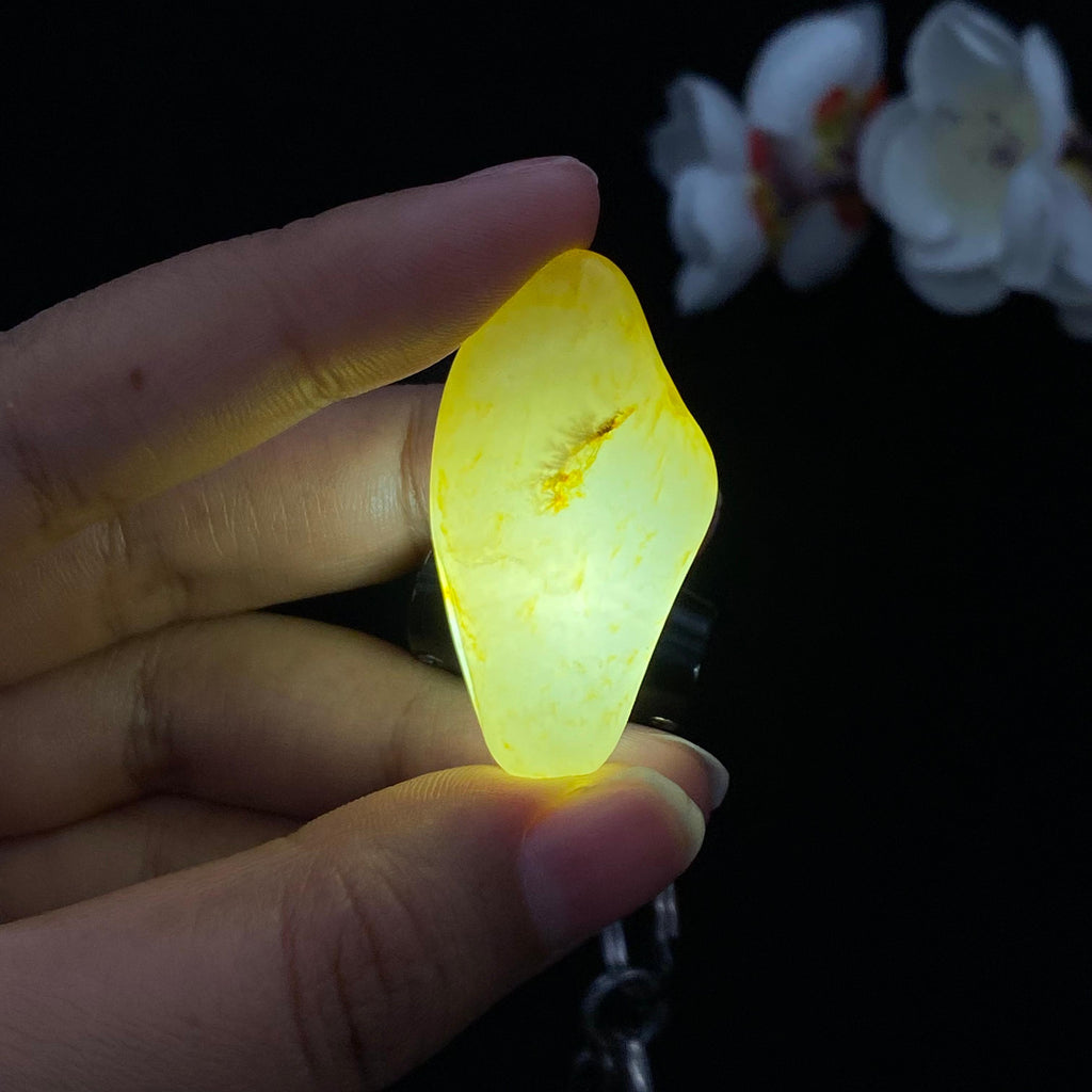 和田玉洒金皮籽料吊坠籽（13g）