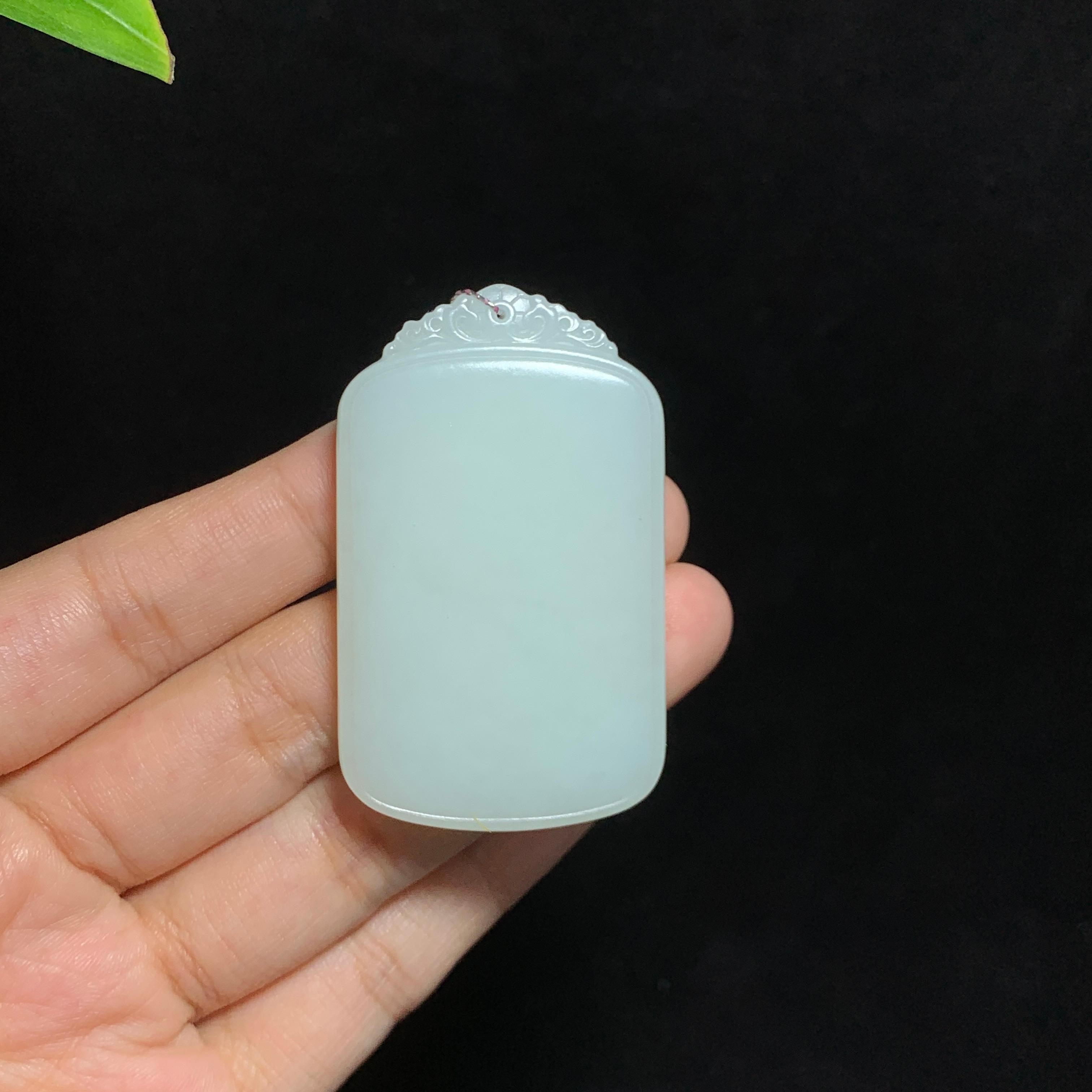 和田山料白玉无事牌挂件（32.0g）