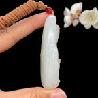 和田玉白玉籽料【观音】大挂件（66g）