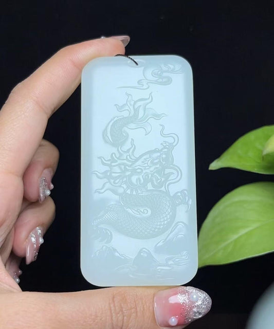 新疆和田玉且末糖羊脂玉平安无事牌（105.5g）
