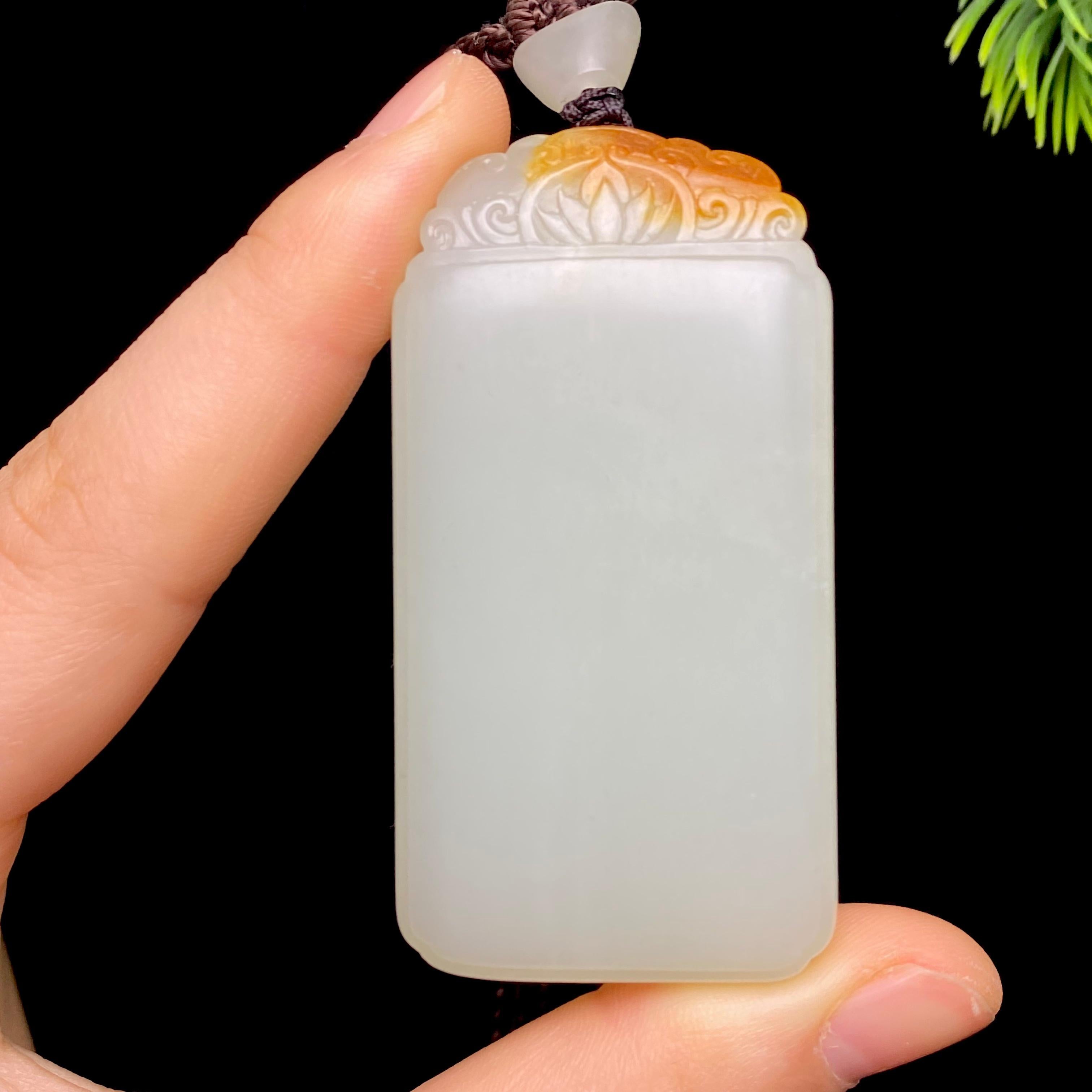 和田玉籽料无事牌（59.0g）