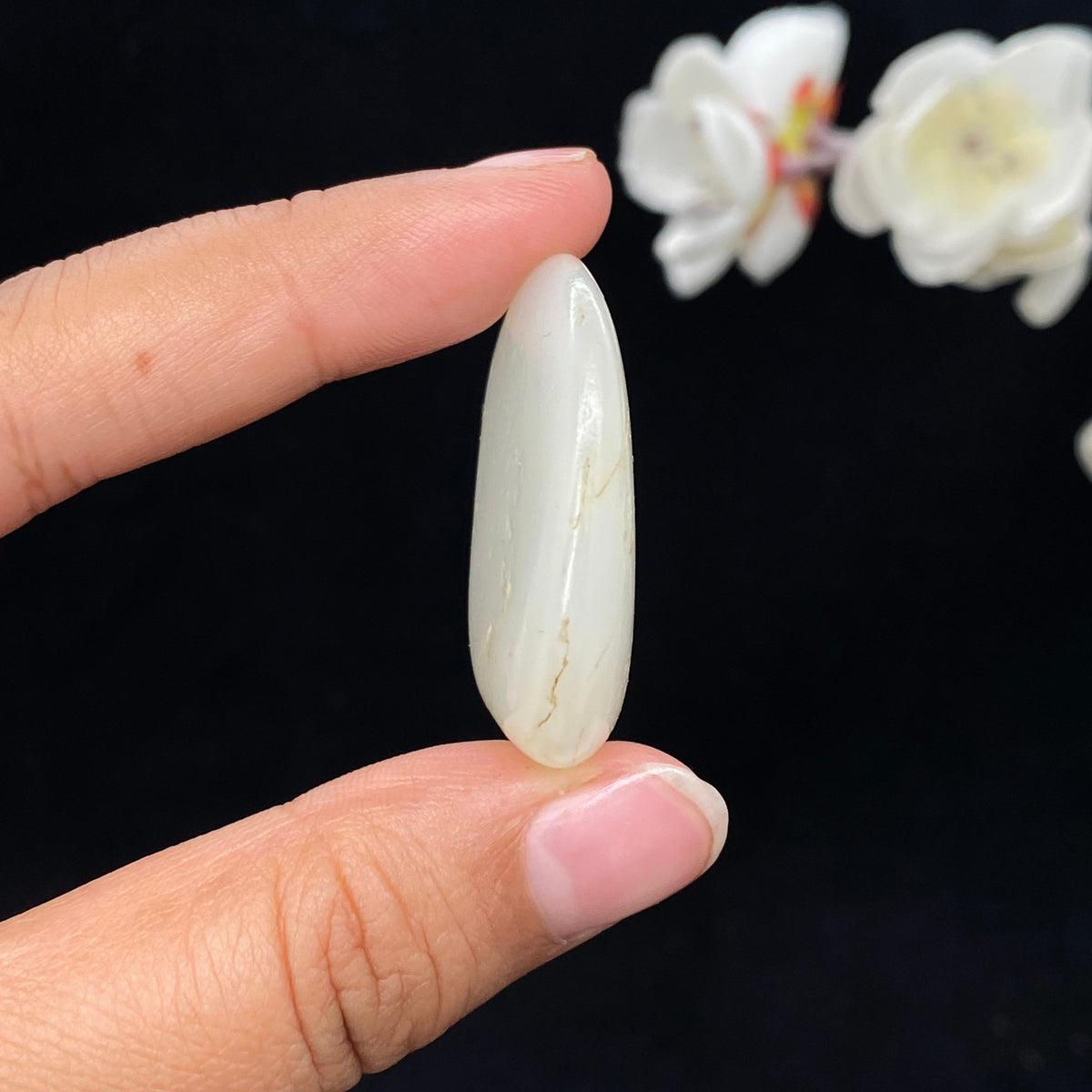 和田玉白玉籽料挂件（21.5g）