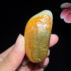 和田玉籽料钟馗纳福（85.7g）