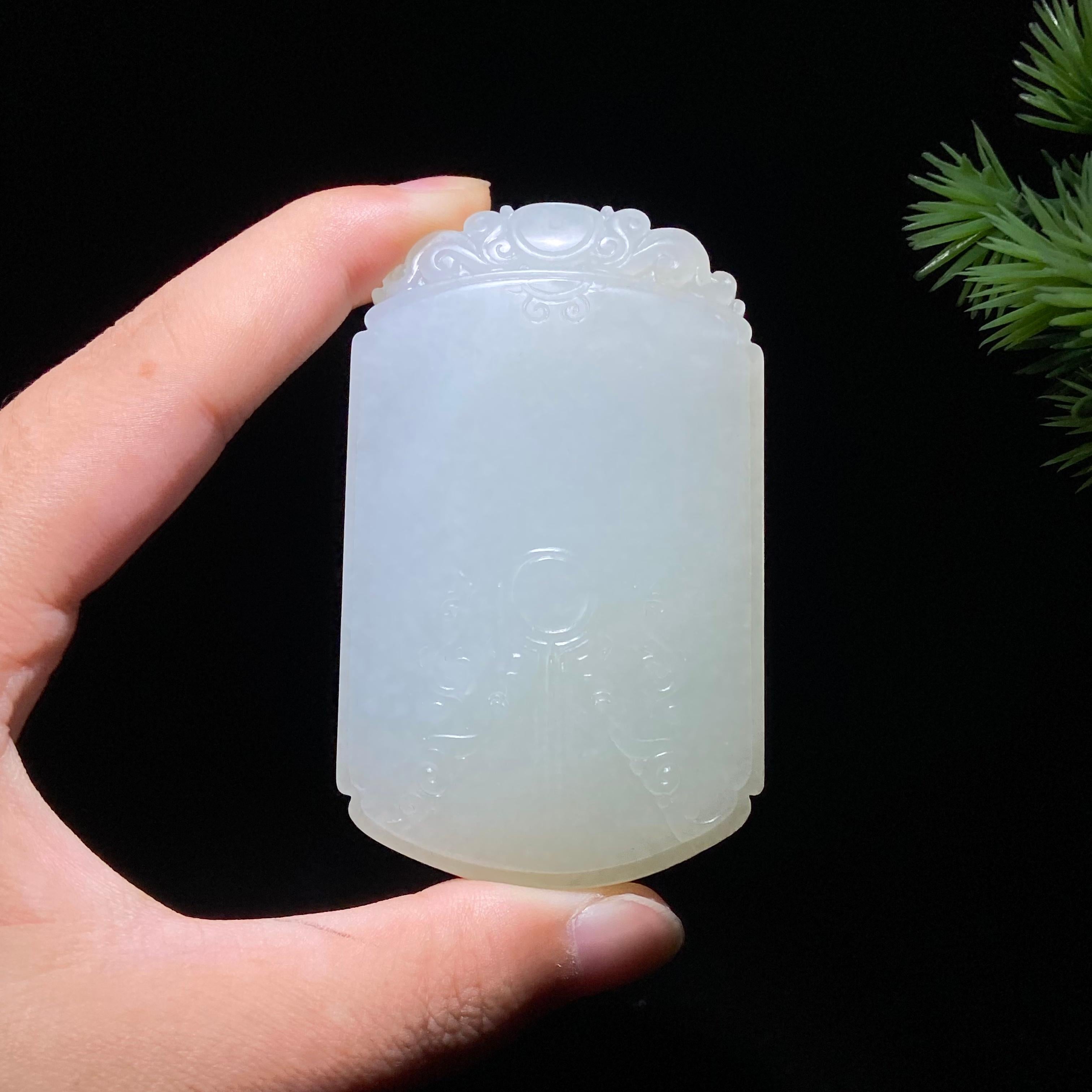 和田玉籽料无事牌（112.9g）