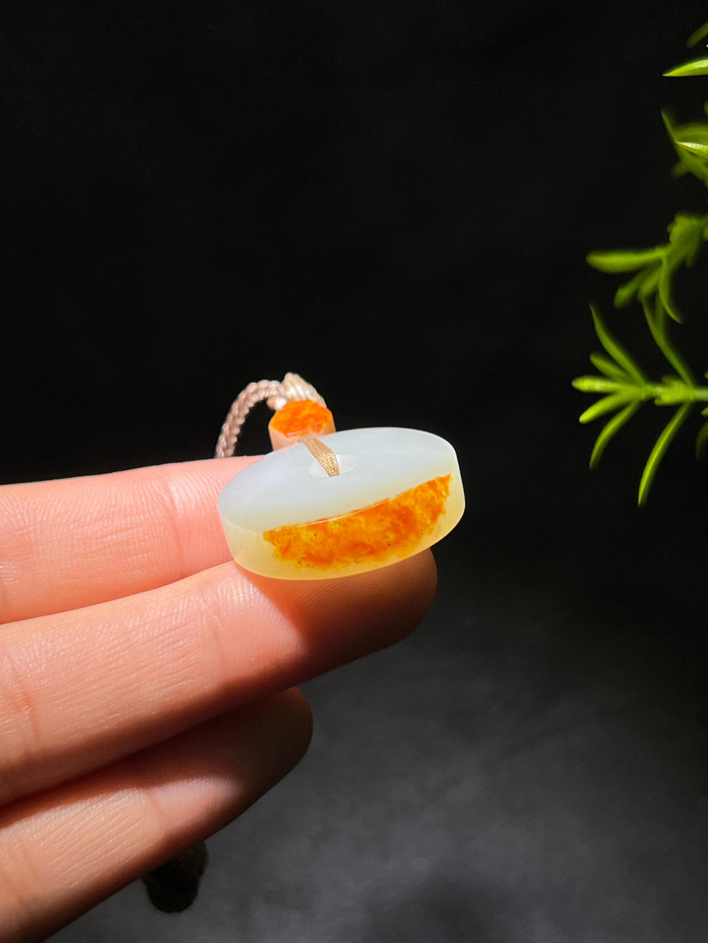 和田玉籽料平安扣（14.8g）