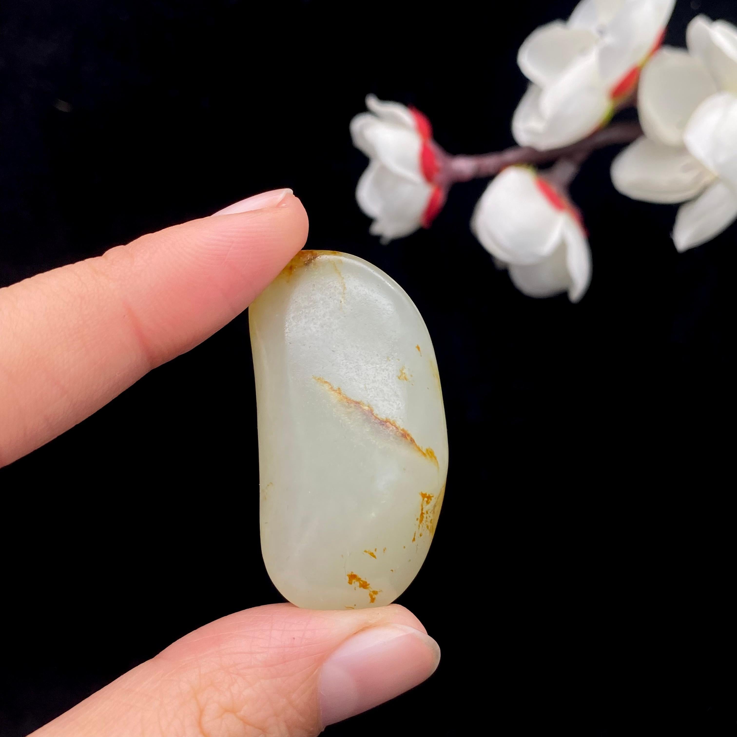 和田玉洒金皮籽料挂件（17.1g）