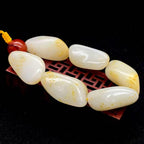和田玉洒金皮籽料【精品手串】（126.6g）