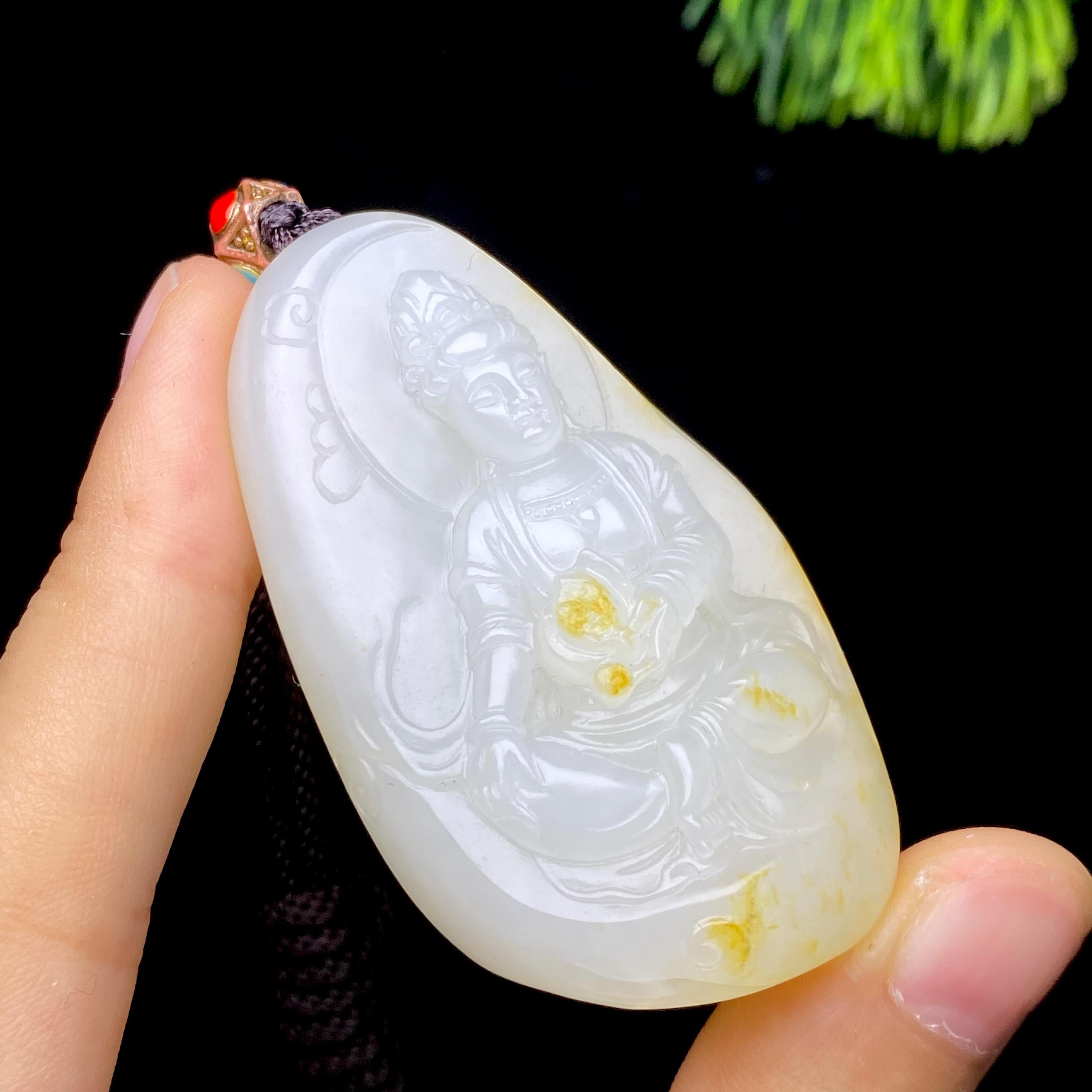 和田玉籽料观音（47.1g）