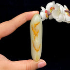 和田玉洒金皮籽料手把件（113.3g）