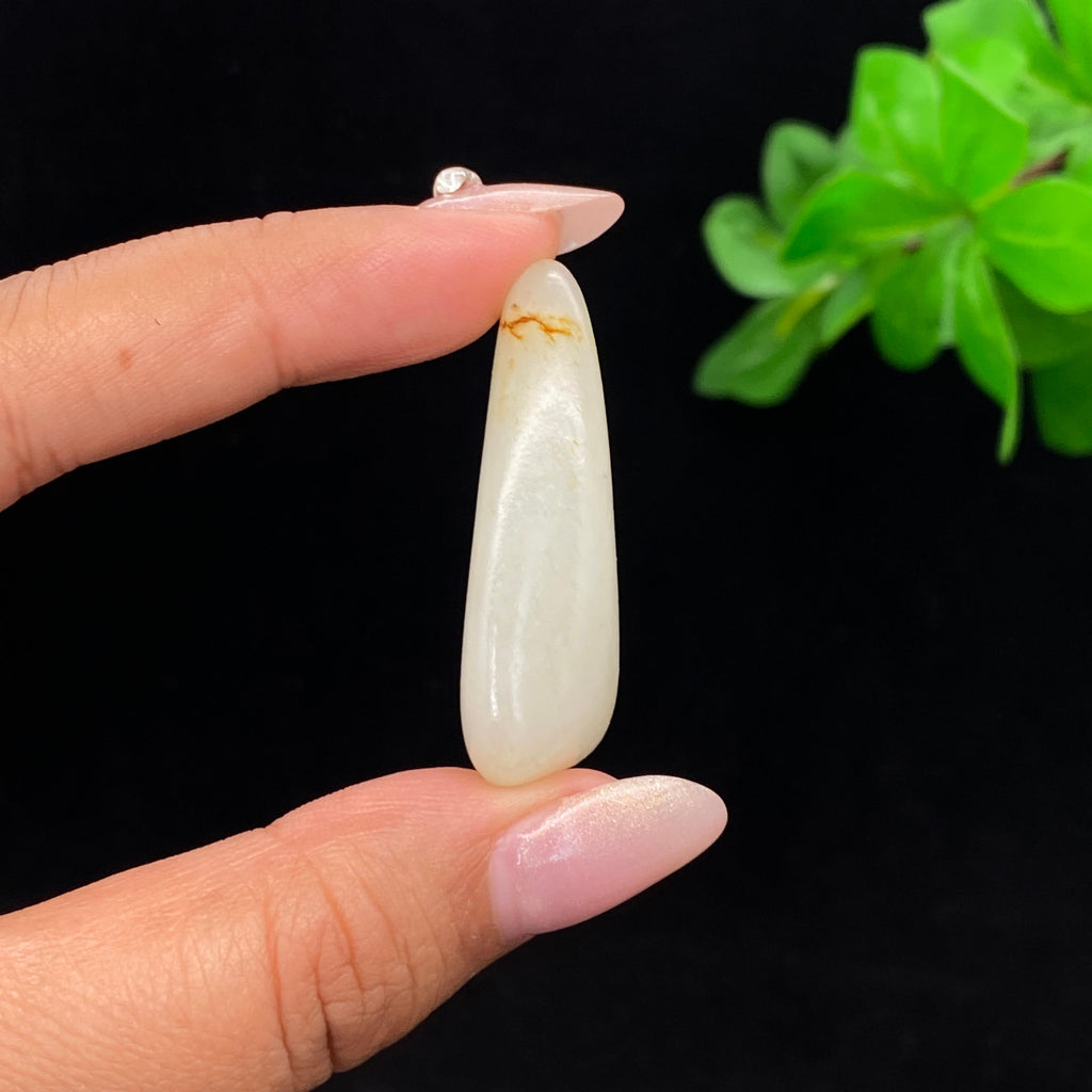 和田玉白玉籽料吊坠籽（15.5g）