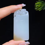 和田玉糖白无事牌（32.56g）