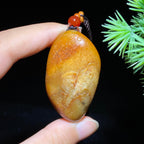和田玉籽料大师望子成龙（31.2g）