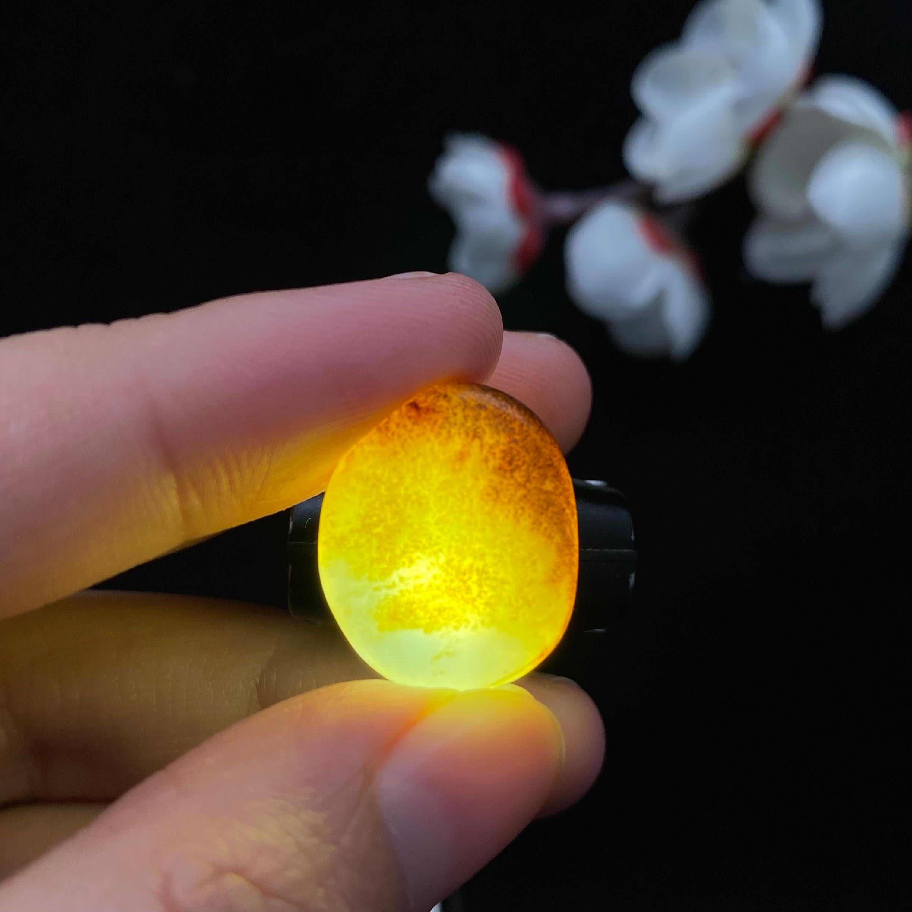 和田玉聚黄皮籽料（4g）