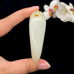 和田玉洒金皮籽料手把件（99.3g）