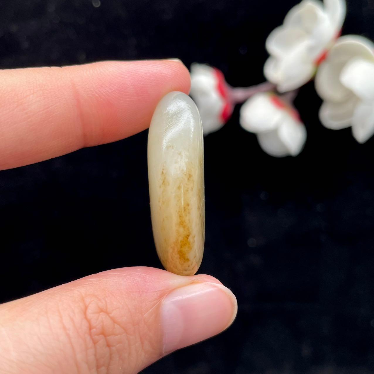和田玉秋梨皮籽料吊坠籽（14.2g）