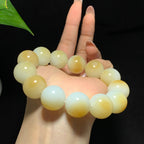 和田山料糖白玉聚宝盆手串（115.0g）