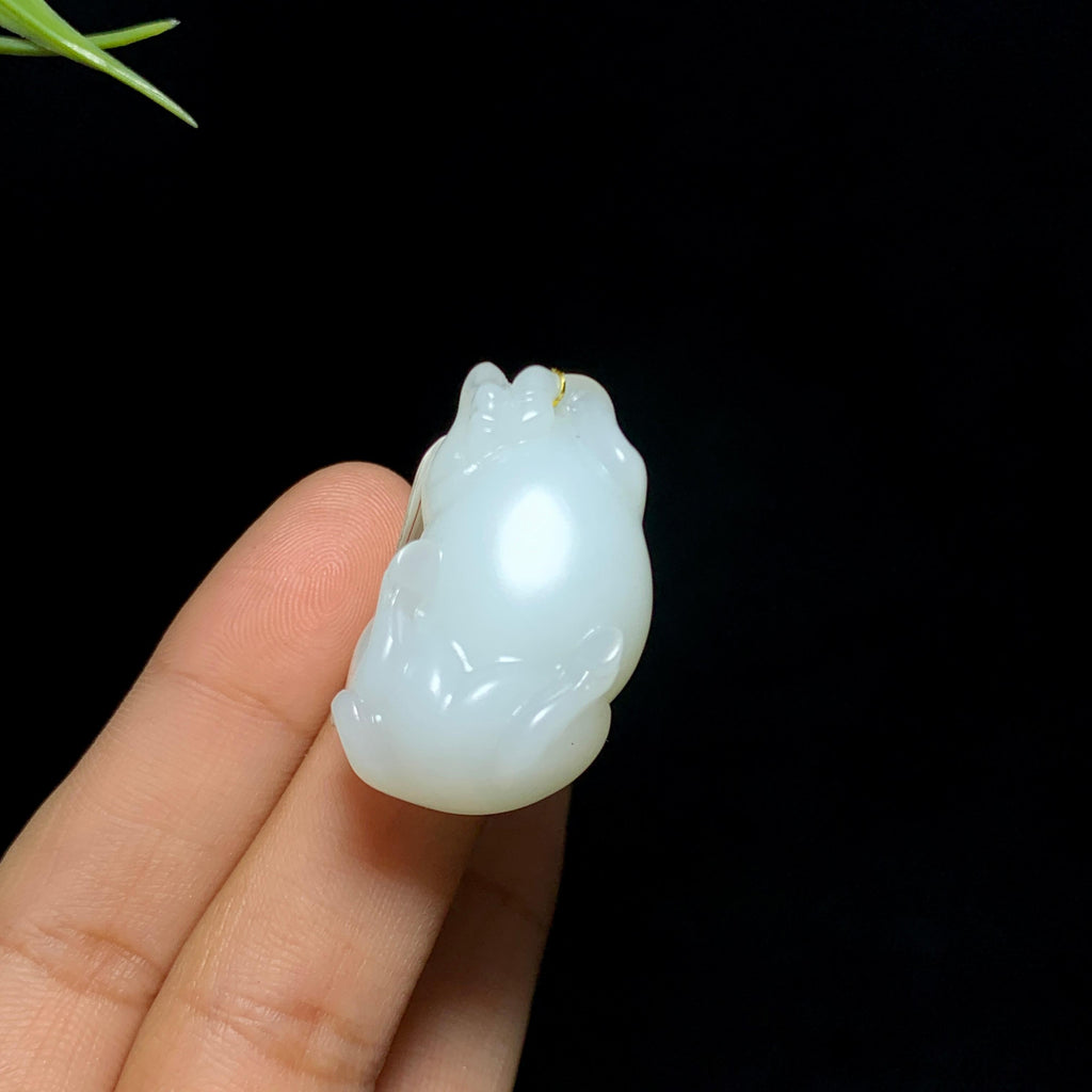 和田山料白玉生肖立体牛（g）