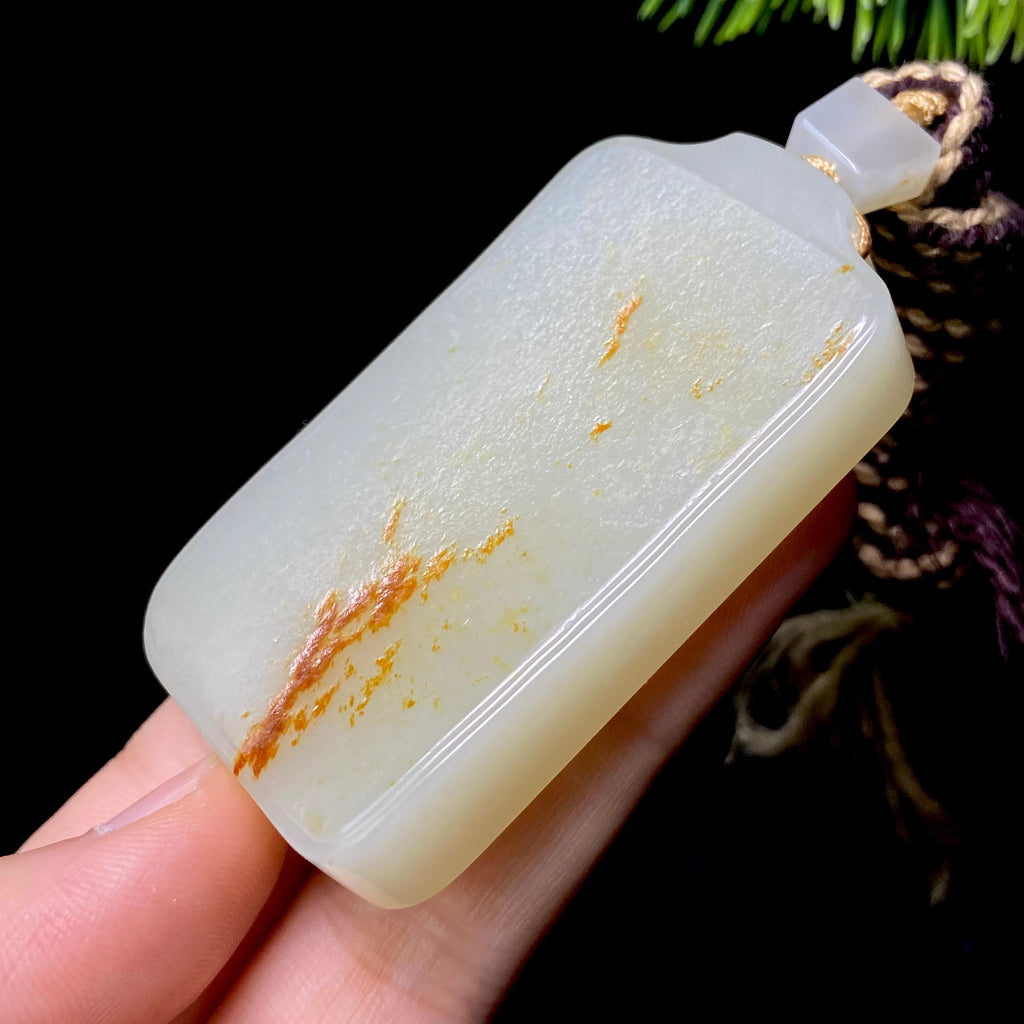 和田玉籽料无事牌（61.0g）