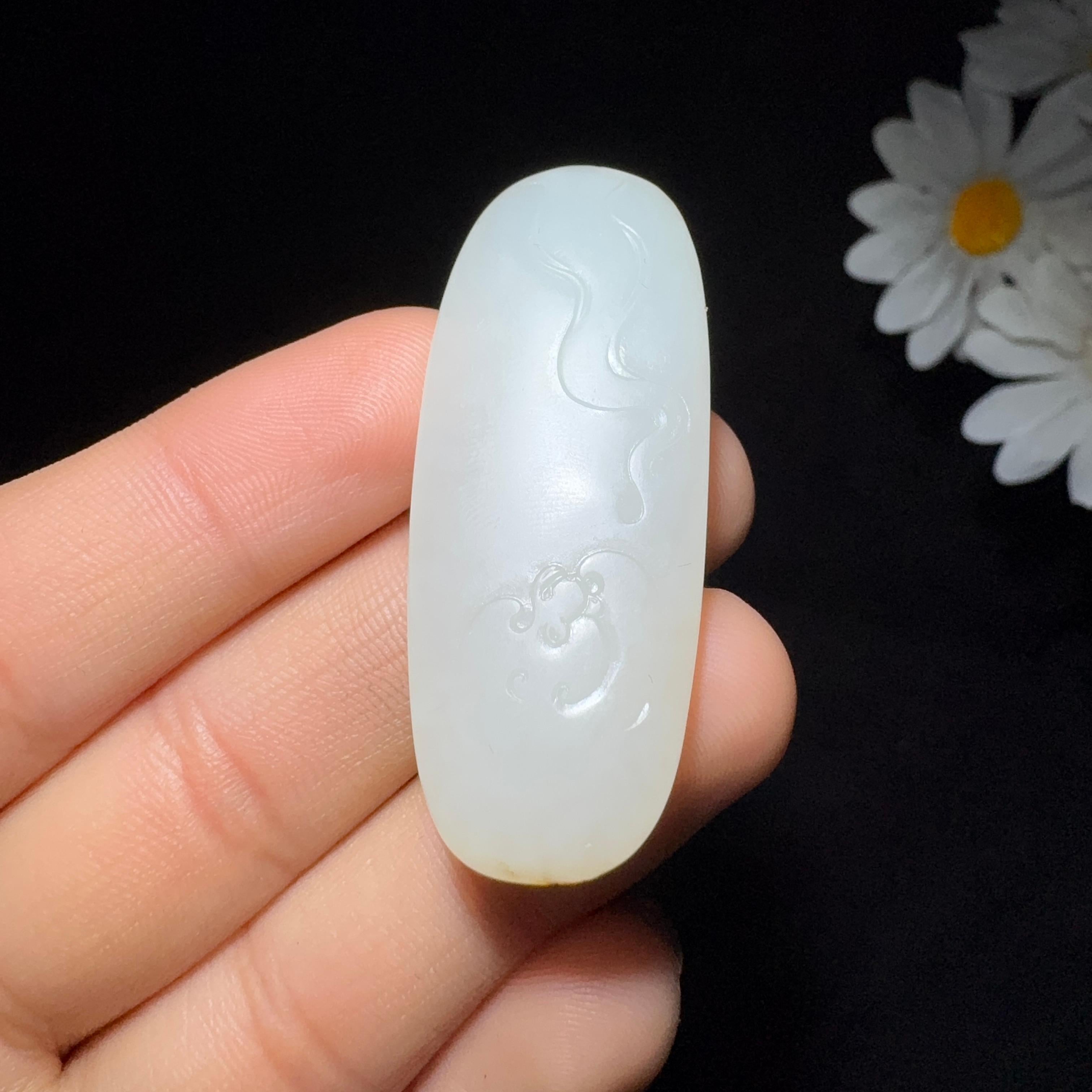 精品和田玉籽料寿星挂件（15.4g）