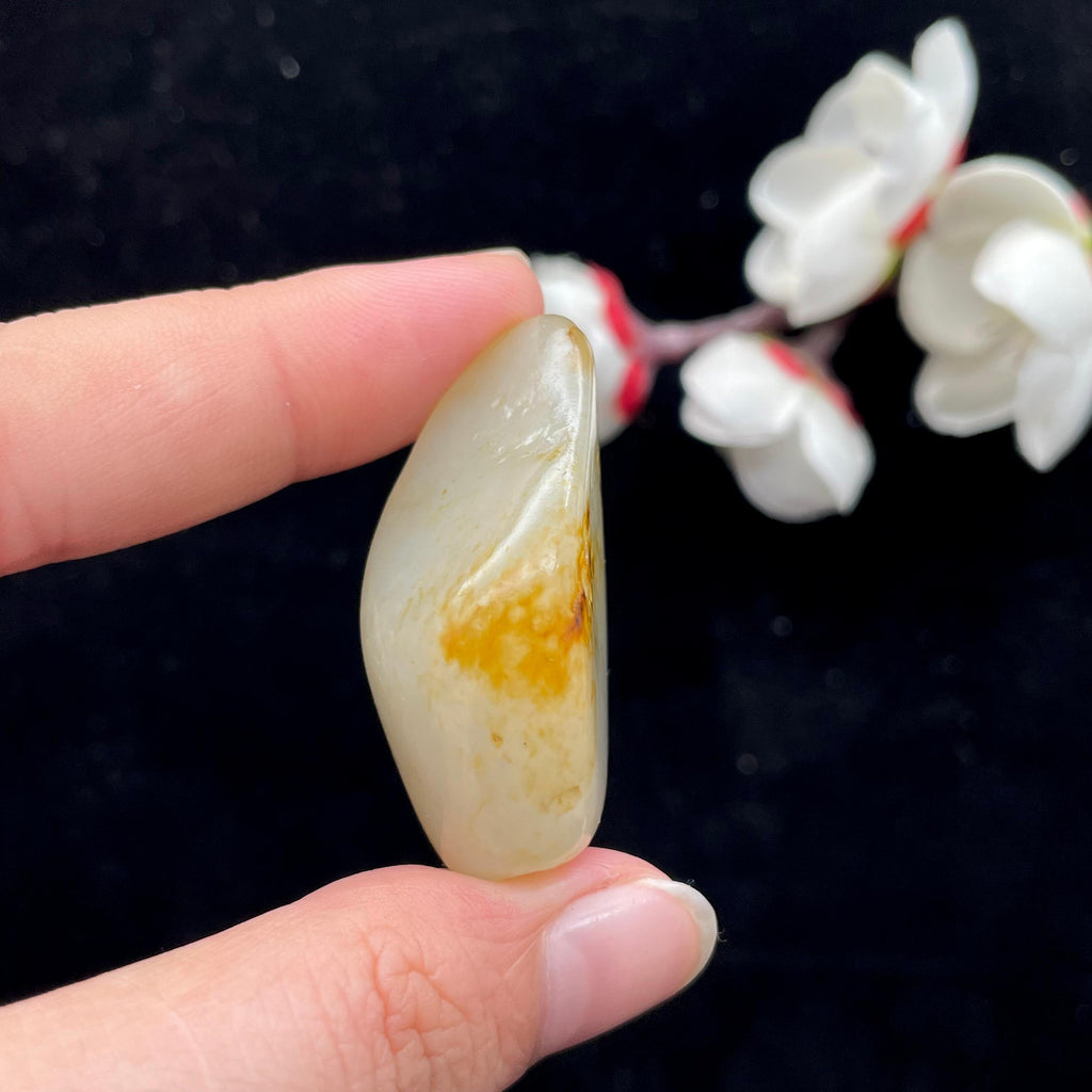 和田玉洒金皮青花低籽料（22.7g）