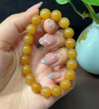 新疆和田玉且末料全糖圆珠手串（27.7g）