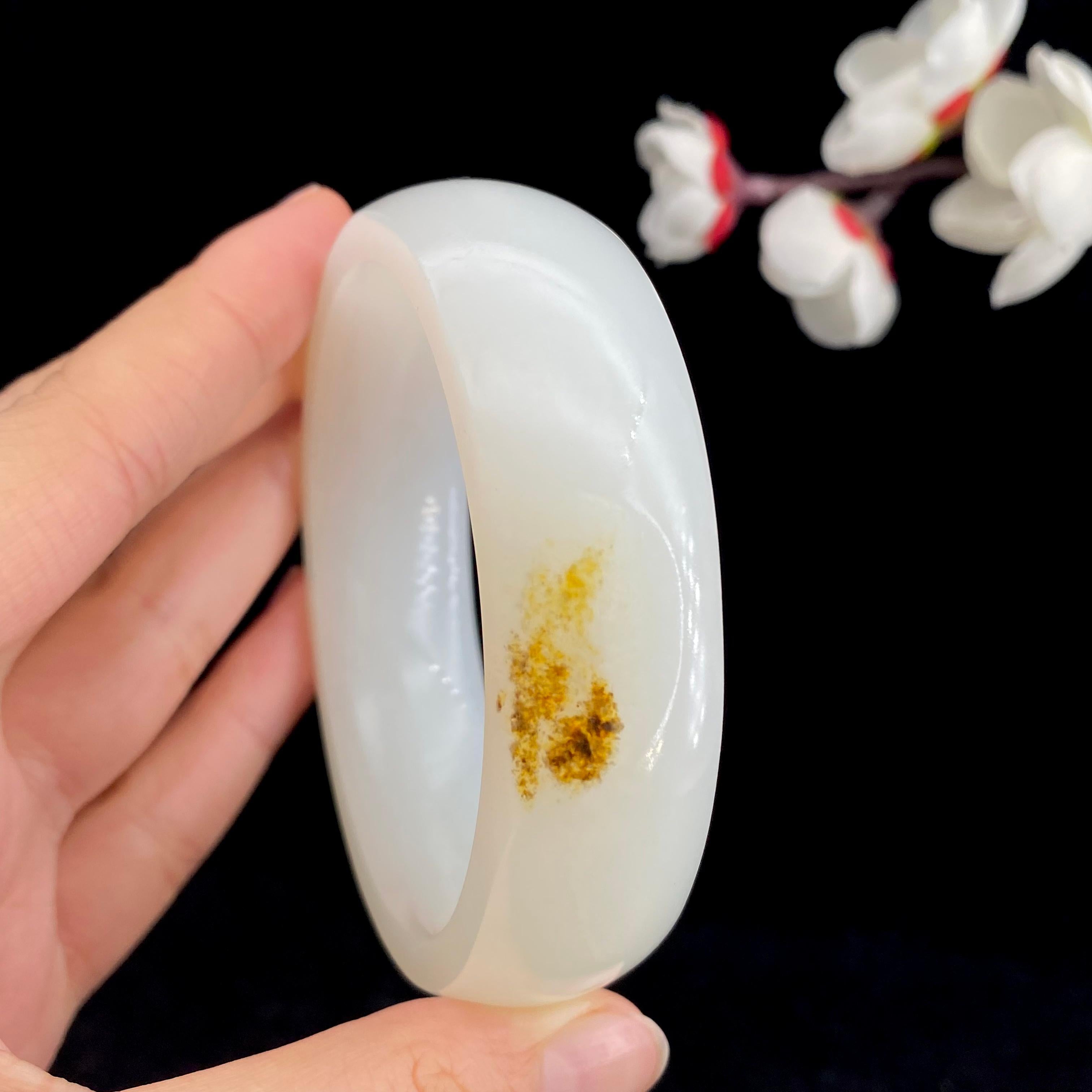 和田玉白玉籽料【手镯】（100g）
