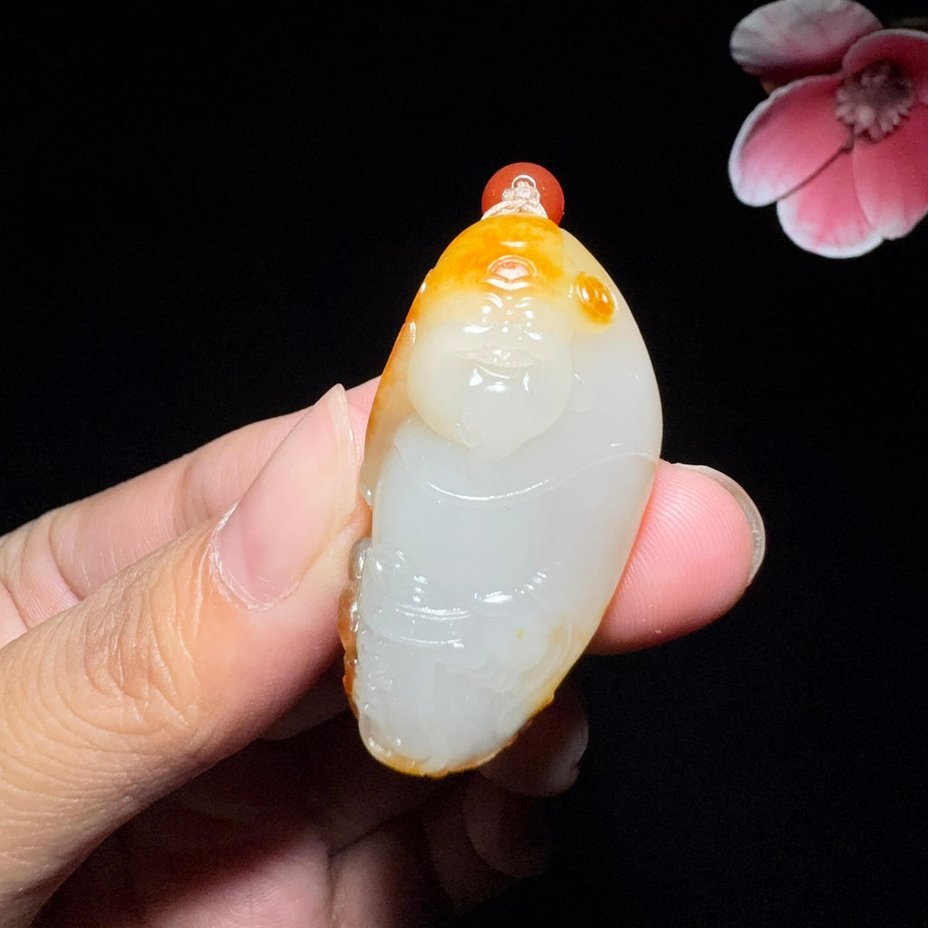 和田玉籽料财神（18.6g）