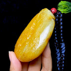 和田玉籽料观音把件（146.3g）