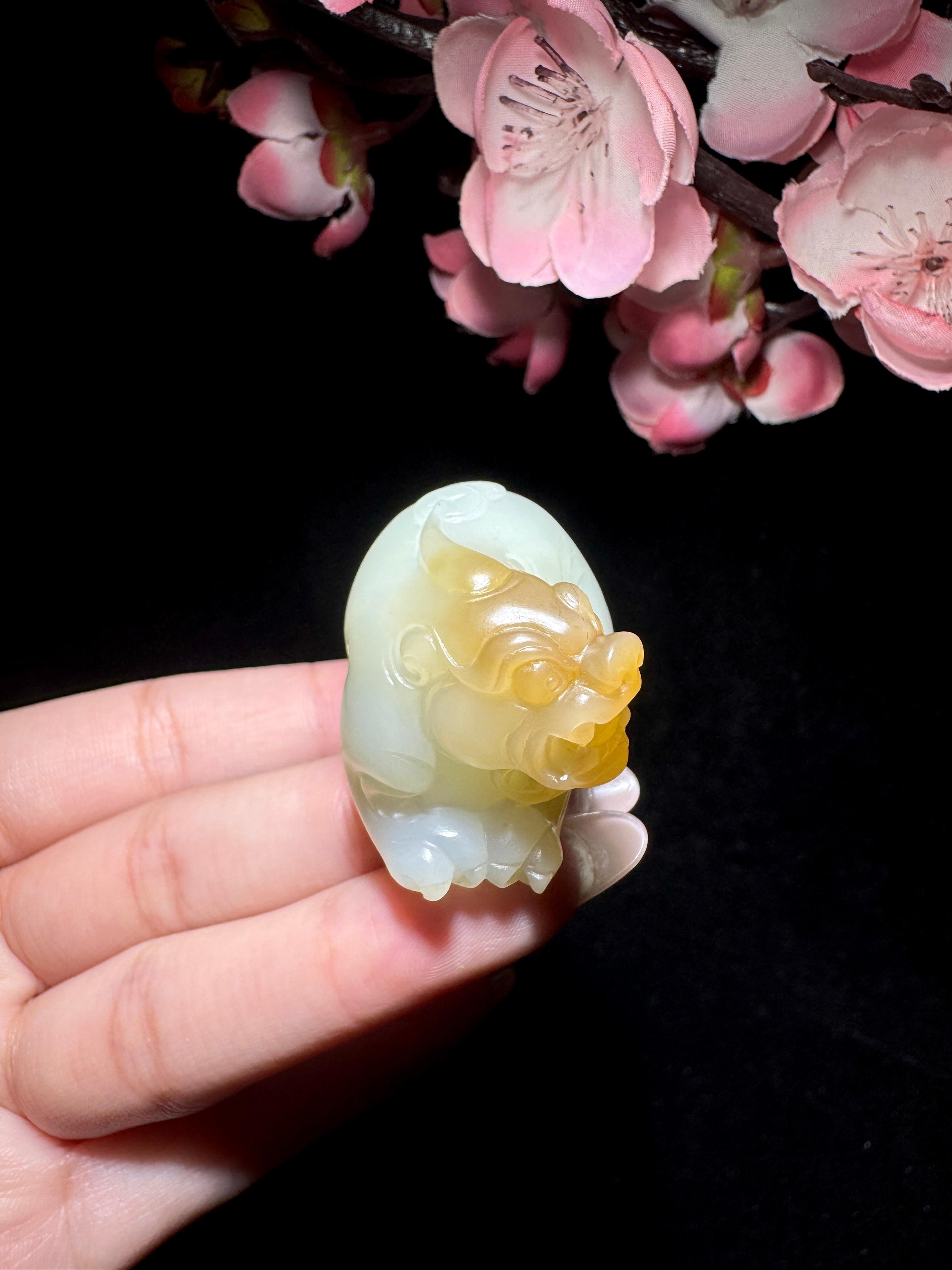 和田玉糖白玉貔貅（47.0g）