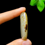 和田玉聚红皮白肉籽料挂件（14.9g）
