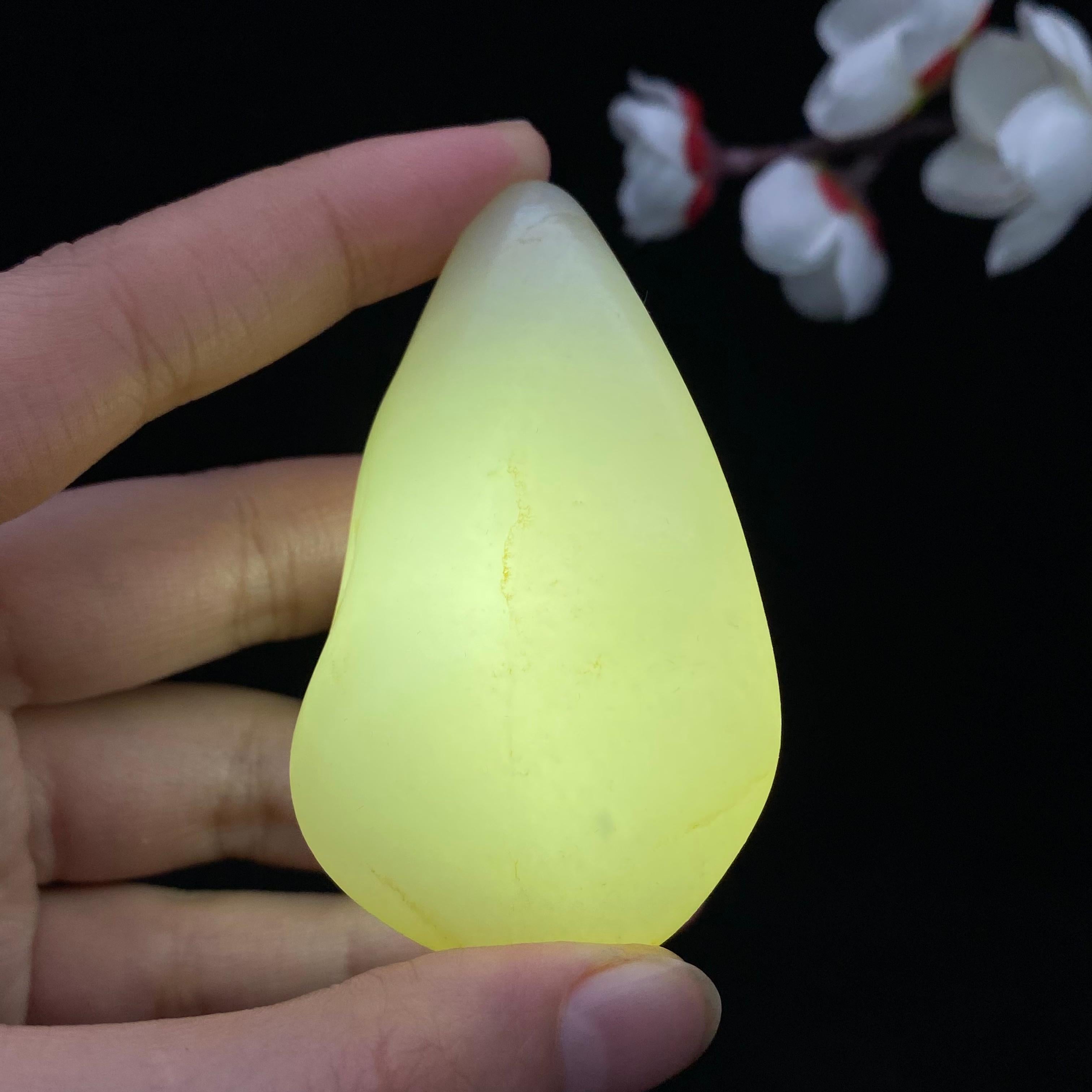 和田玉白玉籽料原石（71g）