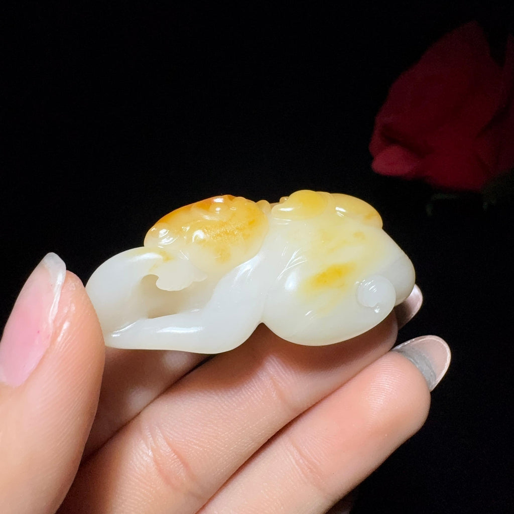 和田玉籽料猴子挂件挂件（25.6g）