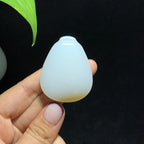 和田山料糖白玉无事牌挂件（36.4g）