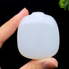 和田玉白玉无事牌（50.9g）