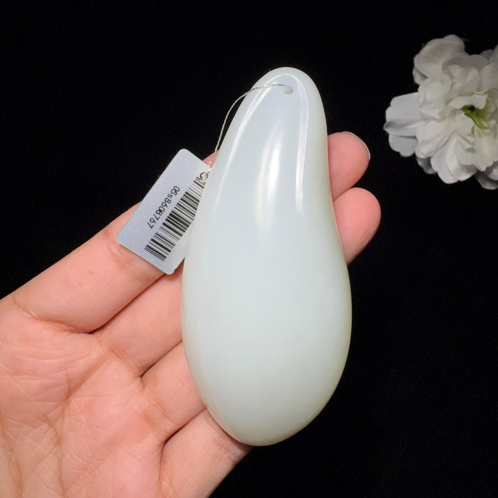 和田玉白玉随行手把件（95.1g）