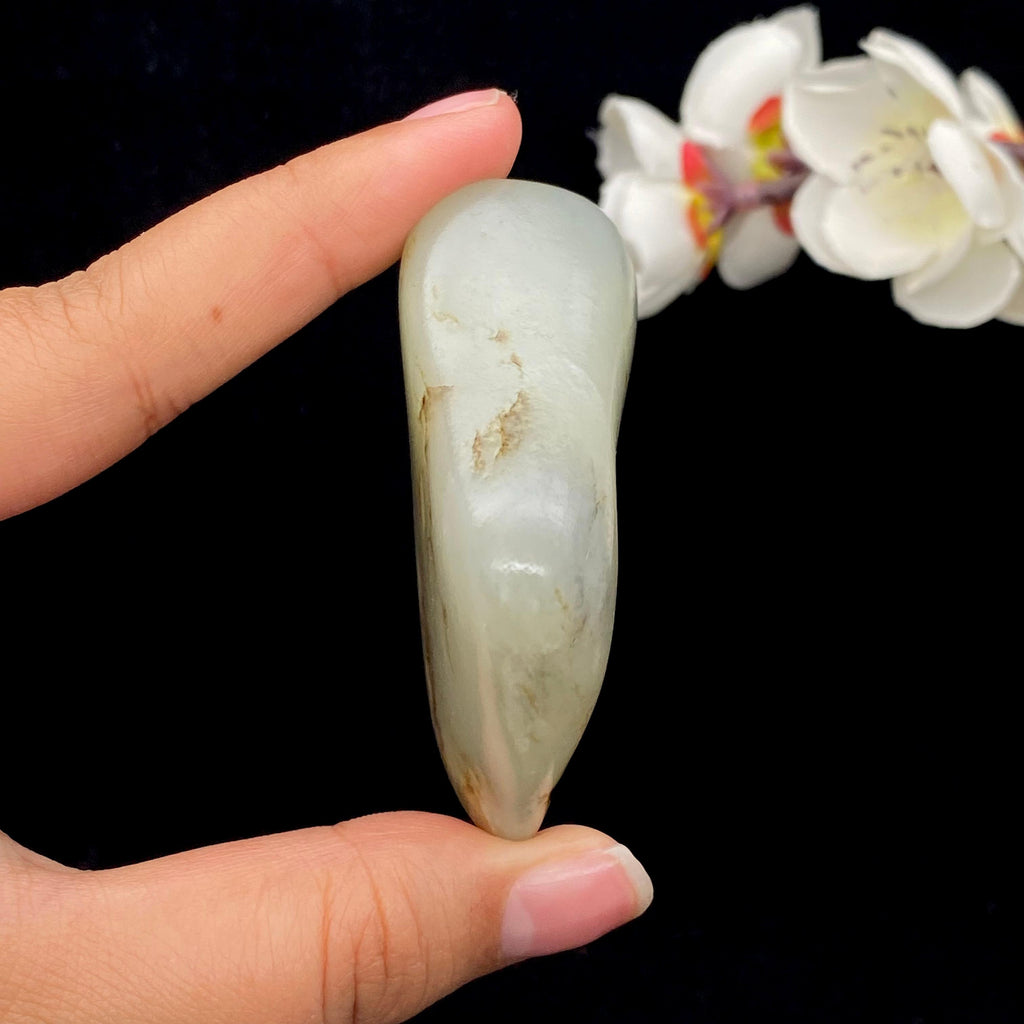 和田玉青花籽料手把件（96.6g）