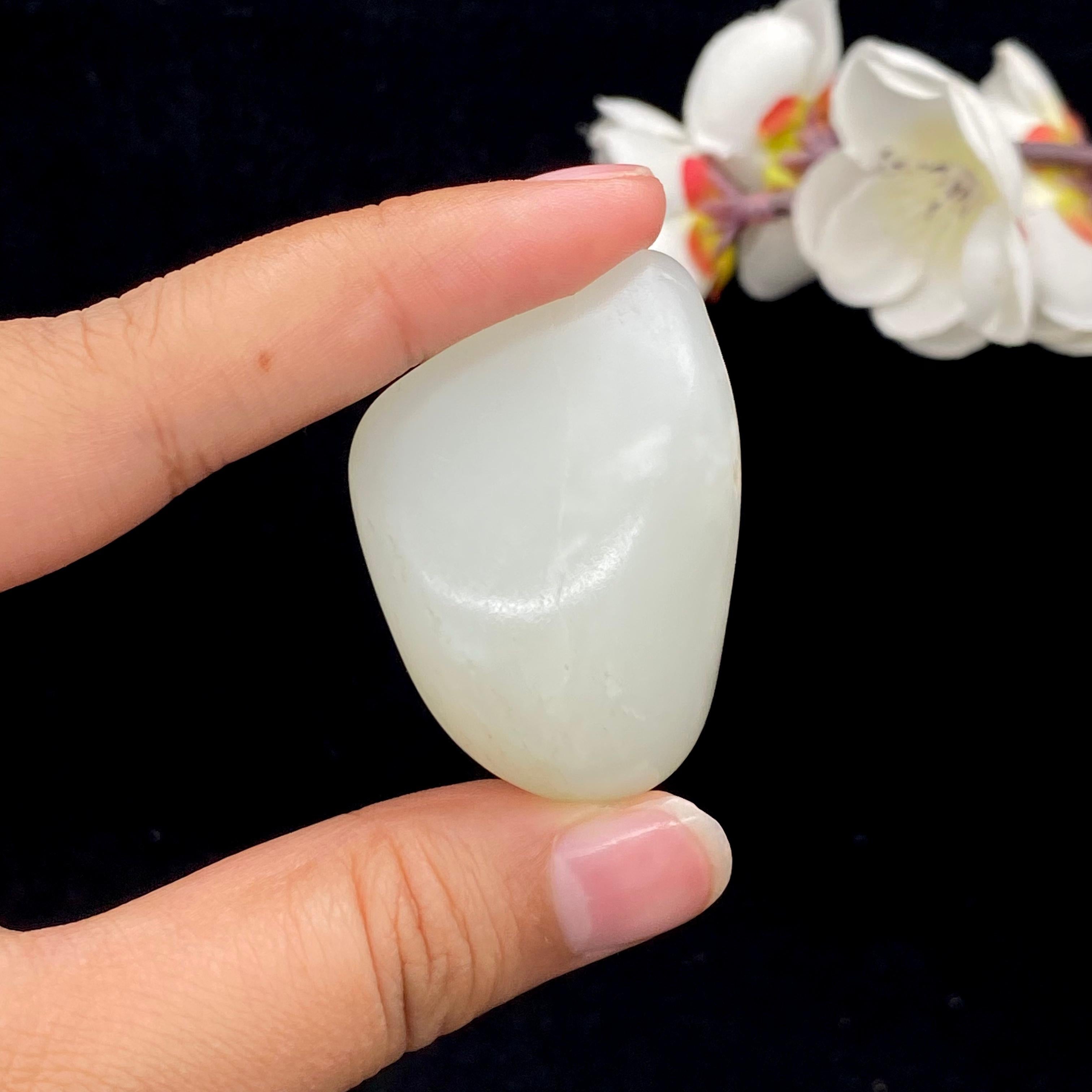 和田玉白玉籽料挂件（47.2g）