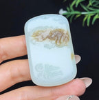 和田玉糖白料龙牌（55.2g）