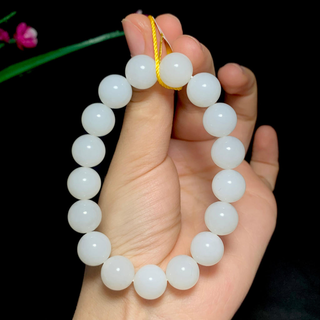 和田山料羊脂白玉手串（44.0g）